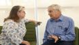 IAS Administrative Director Ayelet Fishman and Nobel Prize Laureate Prof. Joel Mokyr 