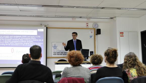 Prof. Josef Coresh at his lecture