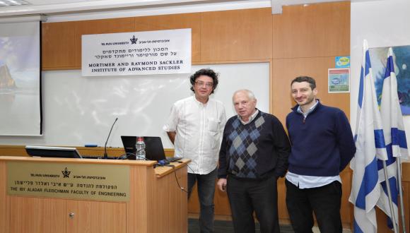 Prof. Victor Shrira, Sackler Fellow, Prof. Lev Shemer and Prof. Yaron Toledo 