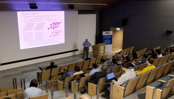Prof. Tom Lubensky at his lecture