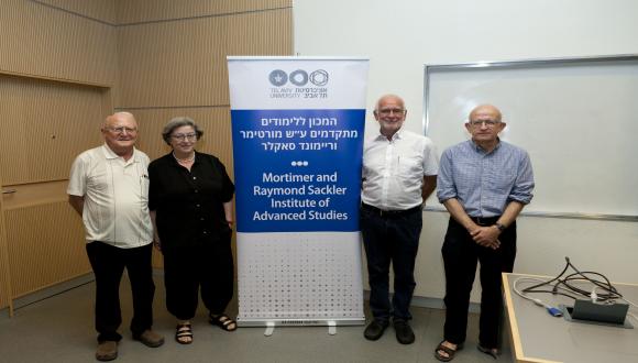 Prof. Aharon Levy, Prof. Halina Abramowicz, Prof. Wolfgang Lohmann and Prof. Marek Karliner