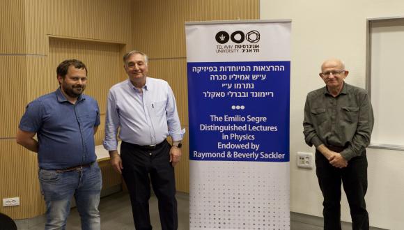 Prof. Ishay Pomerantz, Prof. Sydney Galès and Prof. Marek Karliner